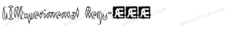 GINExperimental Regu字体转换